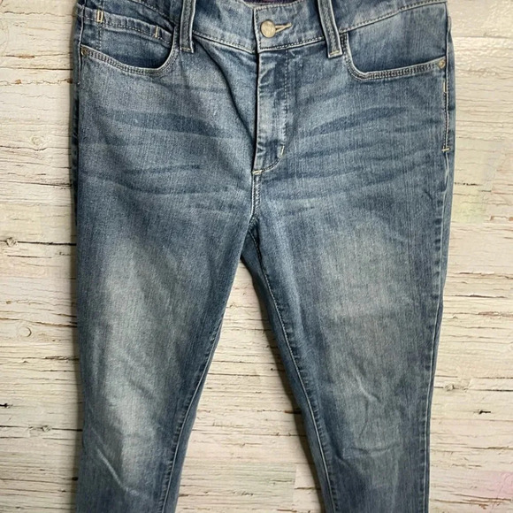 NYDJ Skinny High Rise Stretch Denim Lift Tuck Jeans size 6 - Picture 3 of 12